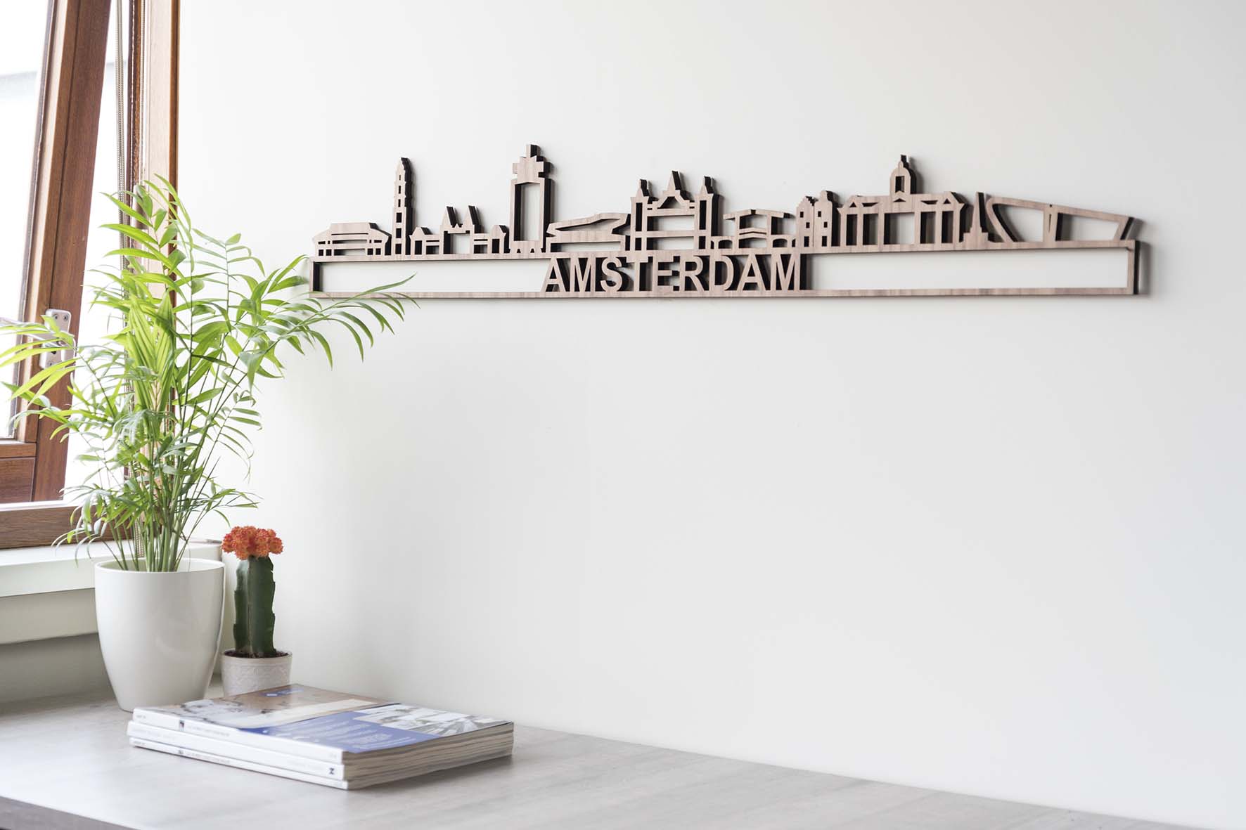 Stad bloem Ru moord Skyline Amsterdam voor aan de Muur | City Shapes
