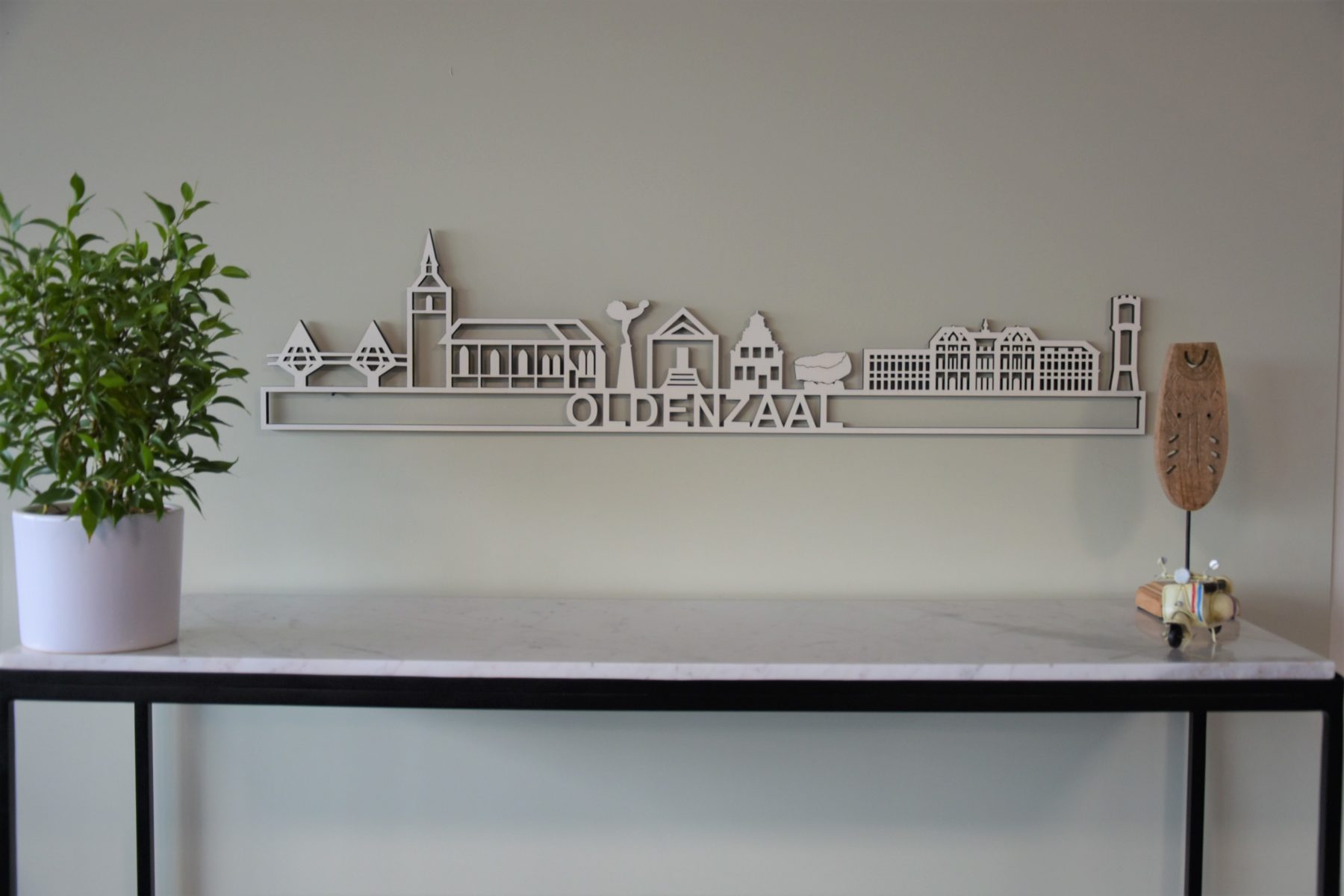 Skyline Oldenzaal voor aan de Muur City Shapes